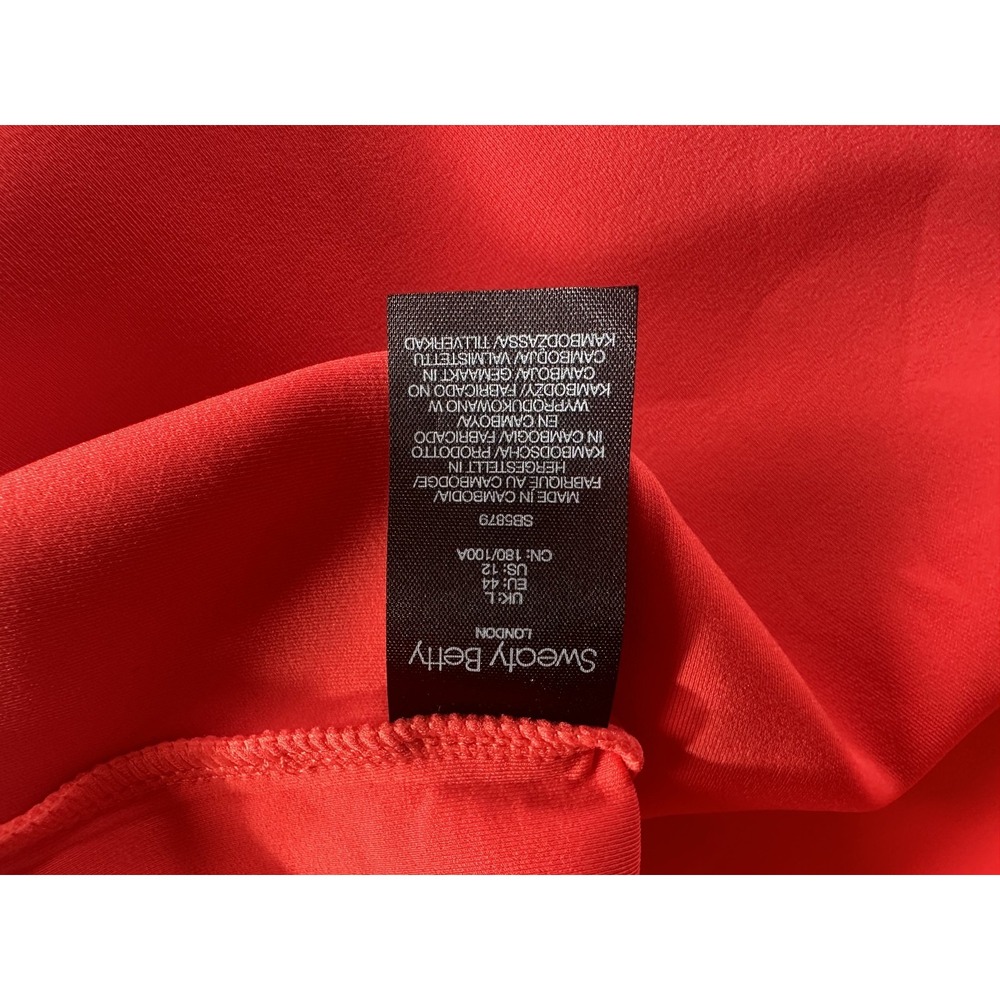 Sweaty Betty Grace Crew‎ Neck Sweatshirt Womens Large Pullover Adjustable Pentas - Picture 8 of 9
